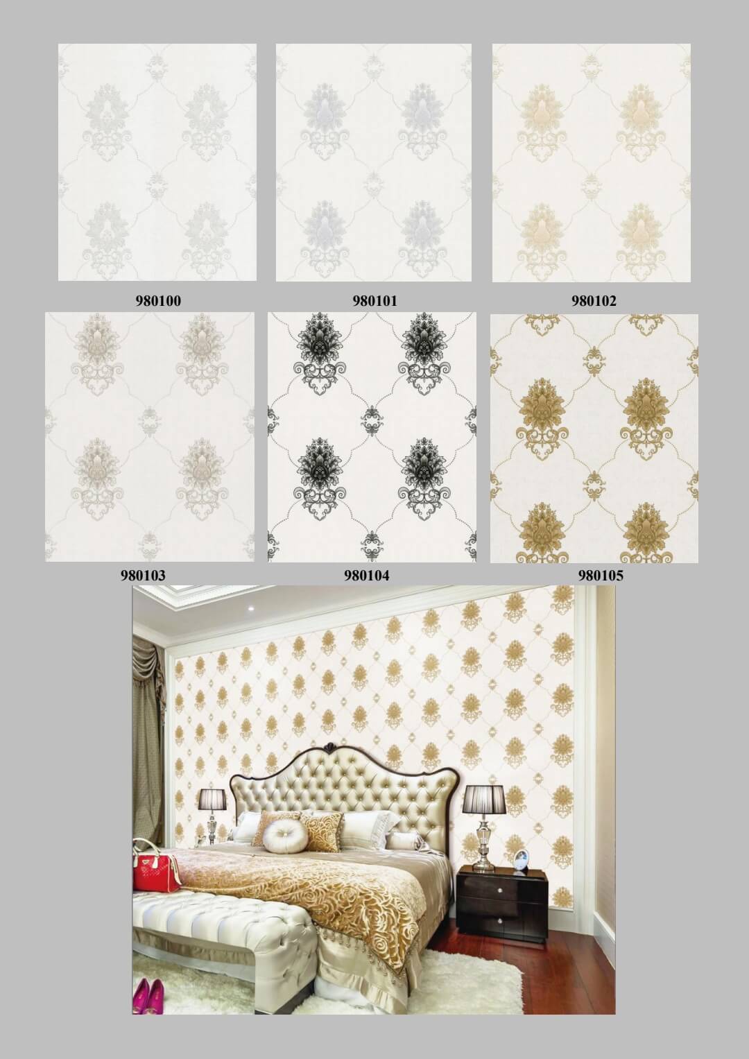 decorative coated PVC Wallpaper for home from China manufacturer Max