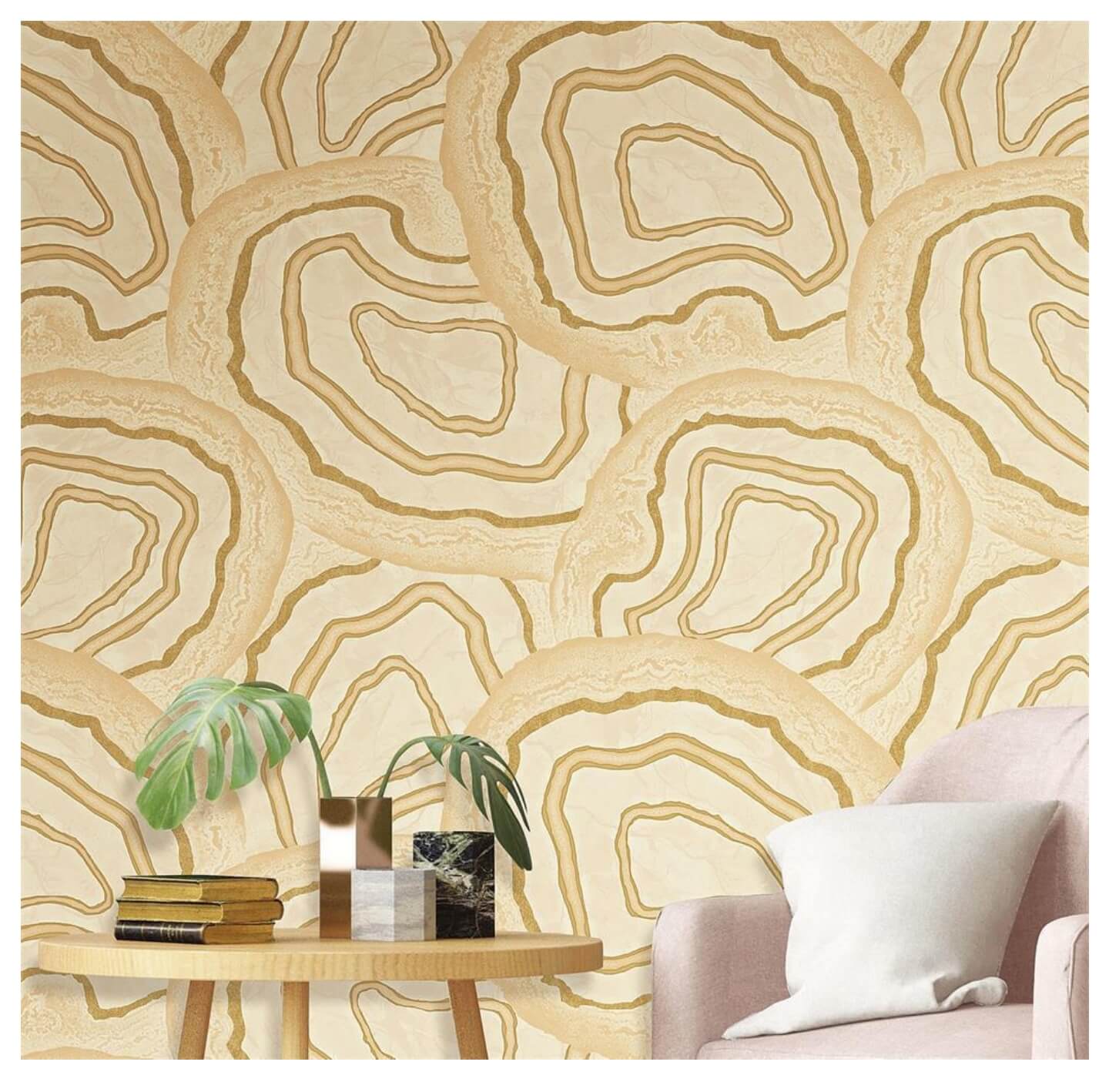 Beautiful 3D Design Wallpaper Durable PVC Wallpaper from China
