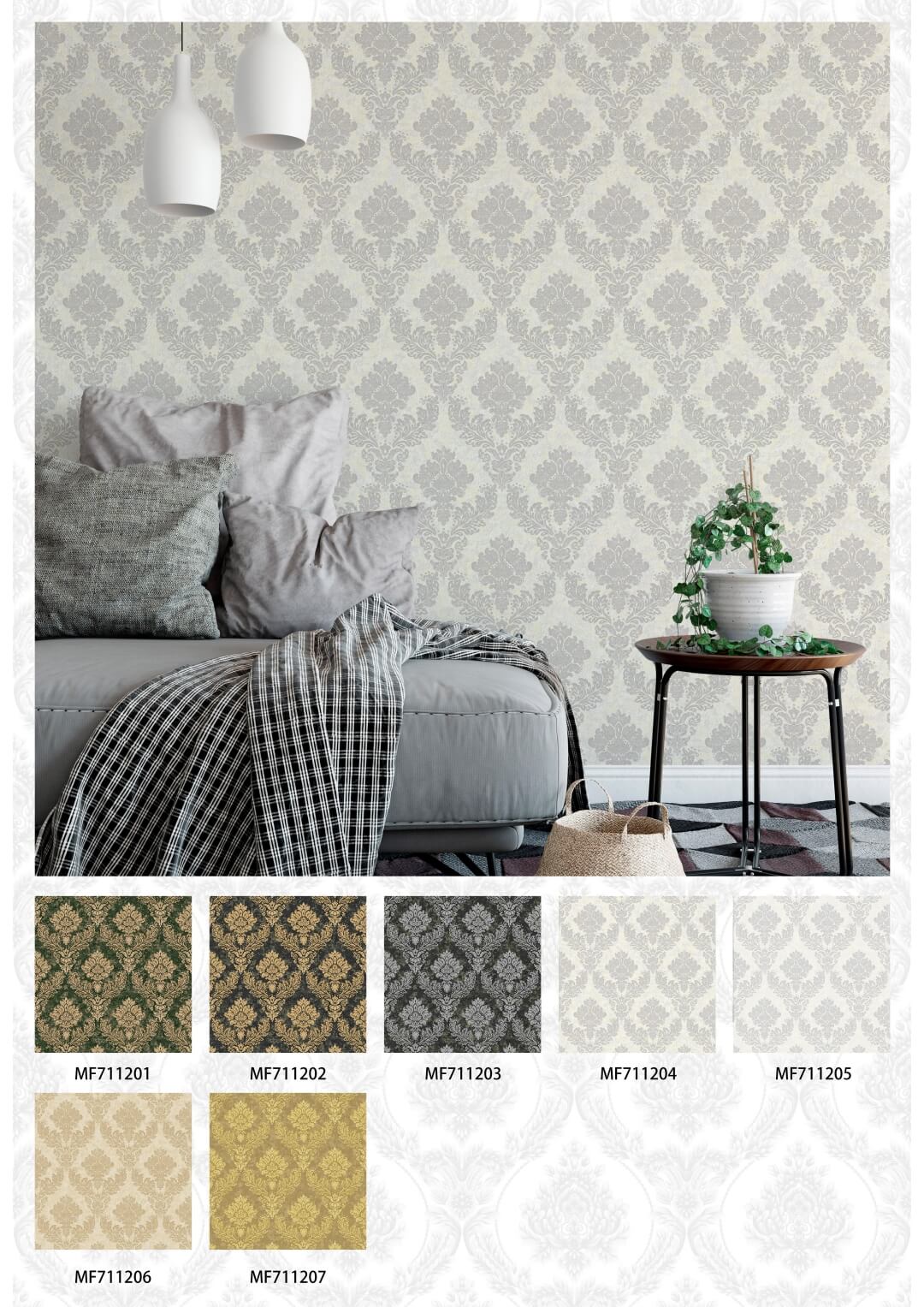 Classic Damascus Wallpaper from China manufacturer Shandong Max