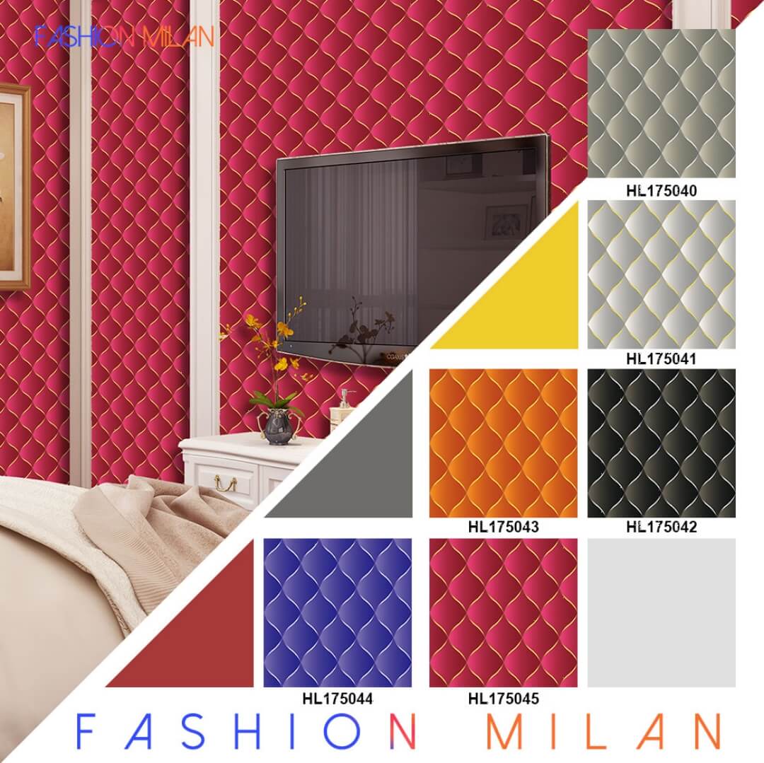 natural rose gold Brick Wallpaper room from China manufacturer Max