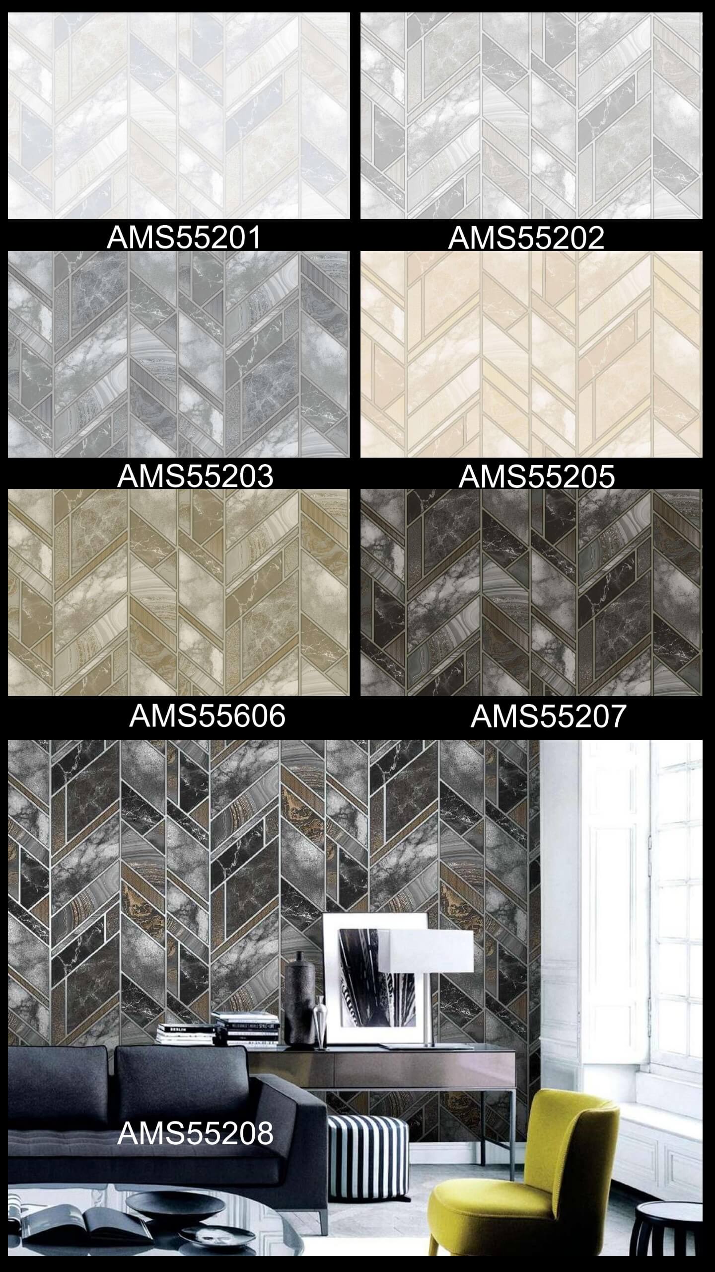 Trendy Damask Design PVC Wallpapers CostEffective Wall Decors Premium