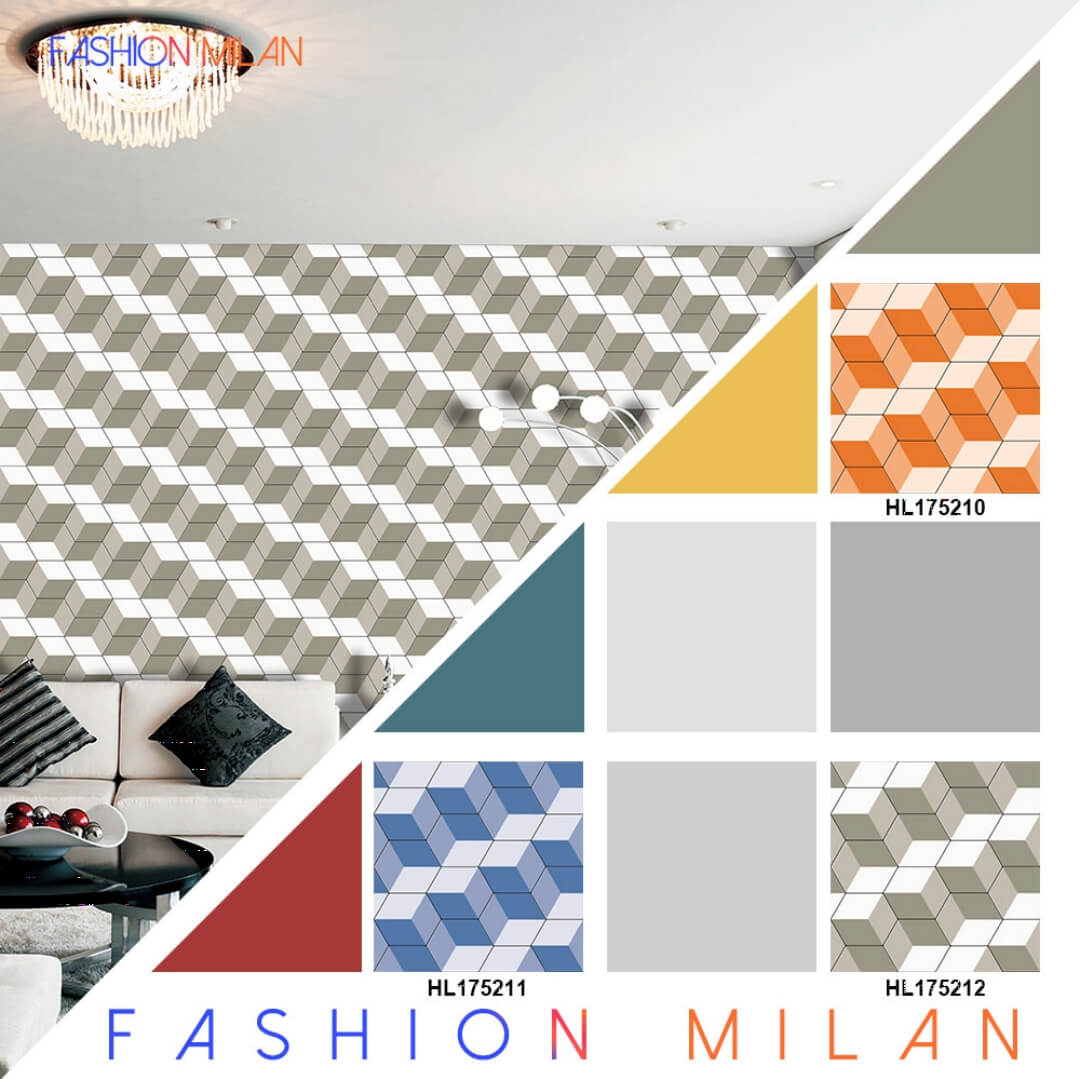 natural rose gold Brick Wallpaper room from China manufacturer Max