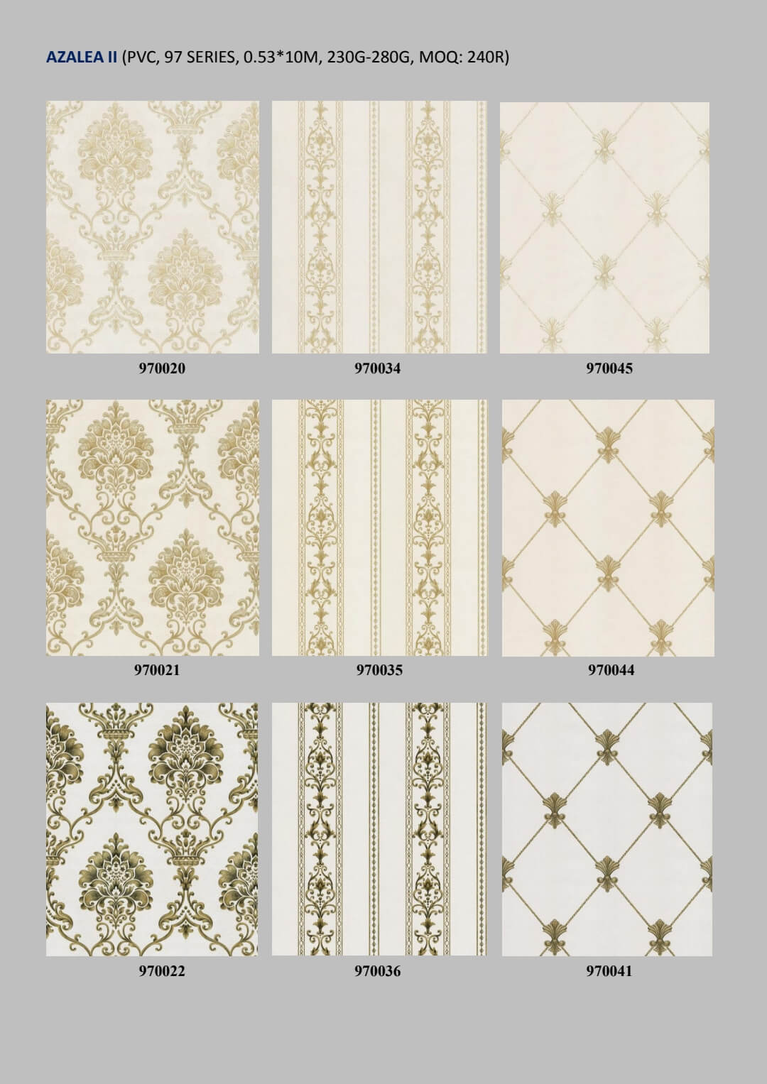 Textured Damask Embossed Luxury PVC Wallpaper Suppliers from China