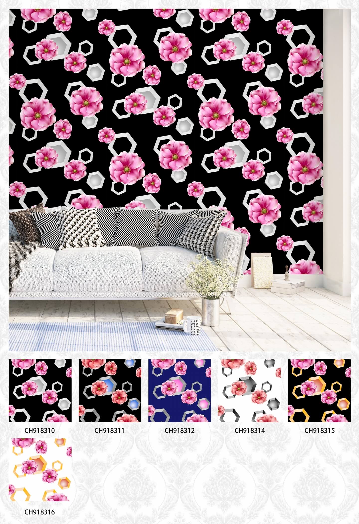 3d Design Wallpaper With Red Rose Best Durable Pvc Wallpapers From China Manufacturer Max 4797